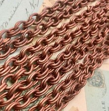 Oval Double Link Copper Chain Sold By The Foot 5x7mm