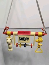 VINTAGE 1958 SNOOPY  WOODSTOCK BABIES CRIB HANGING MUSICAL TOY
