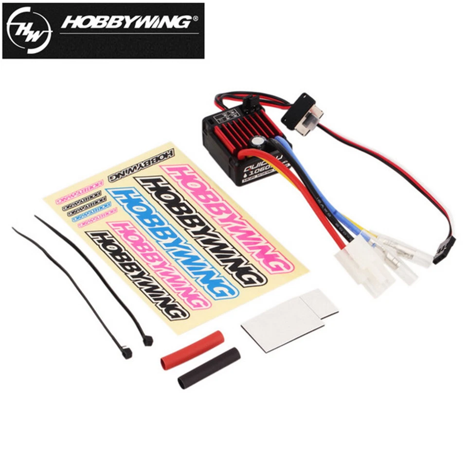 Hobbywing QUICRUN 1060 60A 2~3S Brushed ESC 1/10 1/12 RC Car Sport BEC 5V/2A - Image 2 of 4