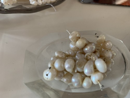 Natural Pearls Ivory Pink Scaramazze Necklace Jewel Do-It-Yourself 685 Gamma - Picture 4 of 12