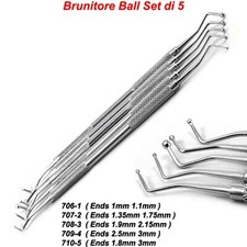 Strumenti Otturazione Dente Composito Amalgama Brunitore Ball Plugger Dentale CE