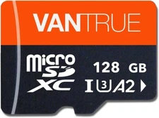 Vantrue 128GB MicroSDXC UHS-I U3 V30 Class 10 4K UHD SD Card | Authorized Dealer