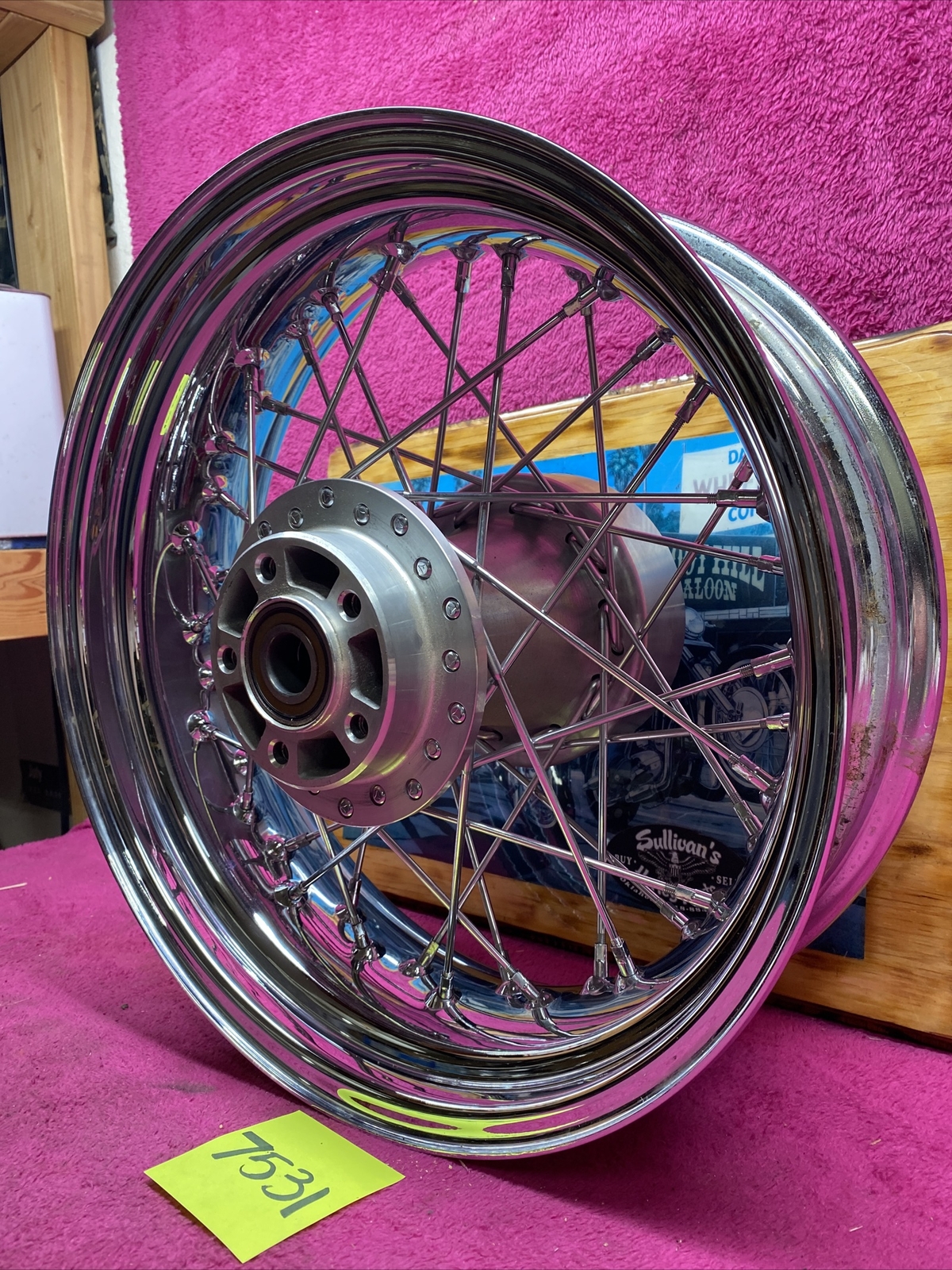 harley touring 2009 up spoke wire wheel rim rear 16x5 chrome roadking ...
