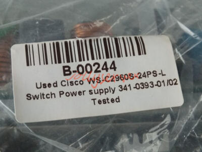 Used Cisco WS-C2960S-24PS-L Switch Power supply 341-0393-01/02 Tested