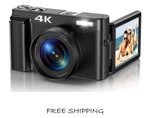 Digital Camera 4K 48MP 60FPS Vlogging Camcorder HDMI 18X Zoom w/32GB SD Card - Picture 8 of 8
