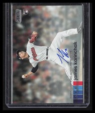 JAMES KARINCHAK 2020 Topps Stadium Club On Card RC Auto - Cleveland Indians #AJK