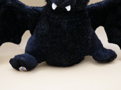 Y2K Original Rare WEBKINZ GANZ BLACK BAT HM367 PLUSH Black Bat - Picture 3 of 5