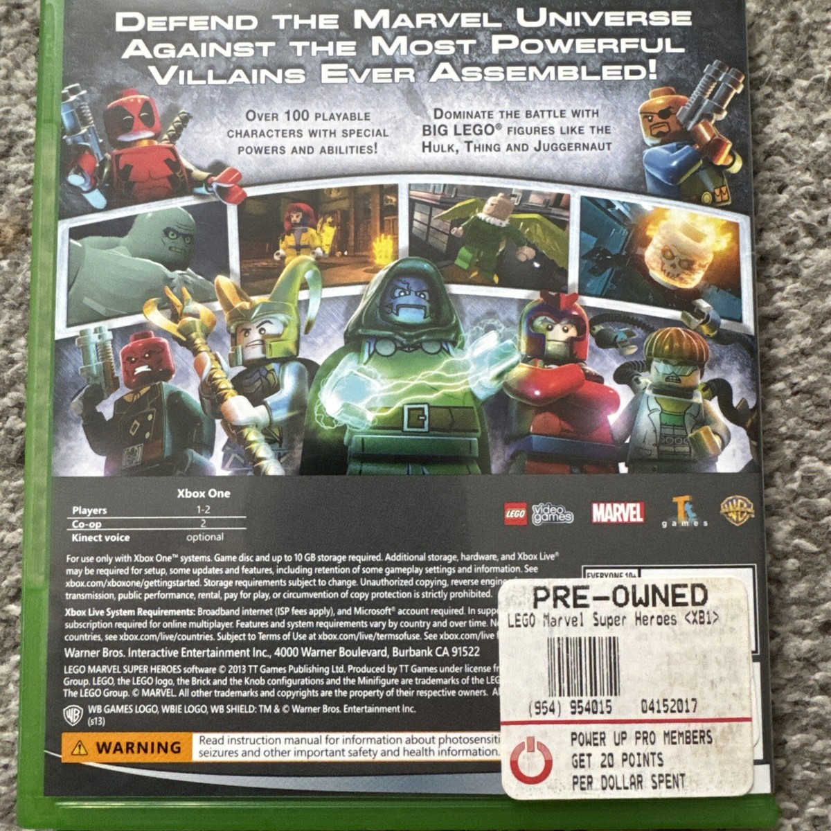 LEGO Marvel Super Heroes - Microsoft Xbox One | eBay