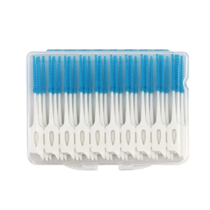 40Pcs/Box Dental Care Floss, Tooth Picks ,Interdental Sticks,Clean Brush - Image 2 of 4