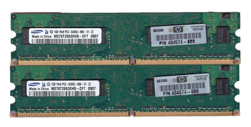 1GB DDR2-800 DIMM Samsung M378T2863QZS-CF7 Equivalent Desktop