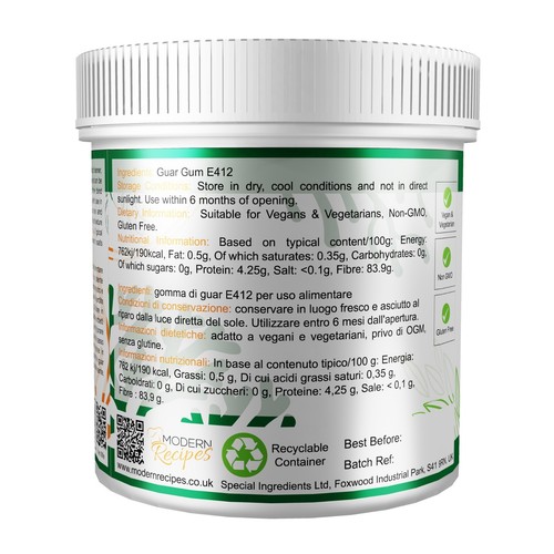 Guar Gum Powder - Premium Quality Non-GMO Vegan Friendly Gluten Free - Picture 15 of 21