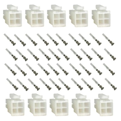 10 Stück Molex Minifit Stecker Leer Gehäuse 4 Polig + Kontakte