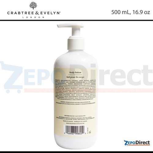 Crabtree & Evelyn Summer Hill Body Lotion 500mL, 16.9 fl oz - Picture 2 of 2