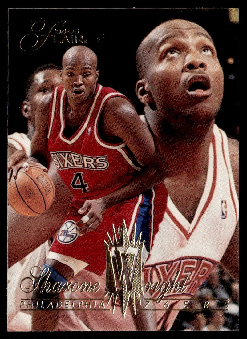 1994-95 Flair Sharone Wright Rookie Philadelphia 76ers #285