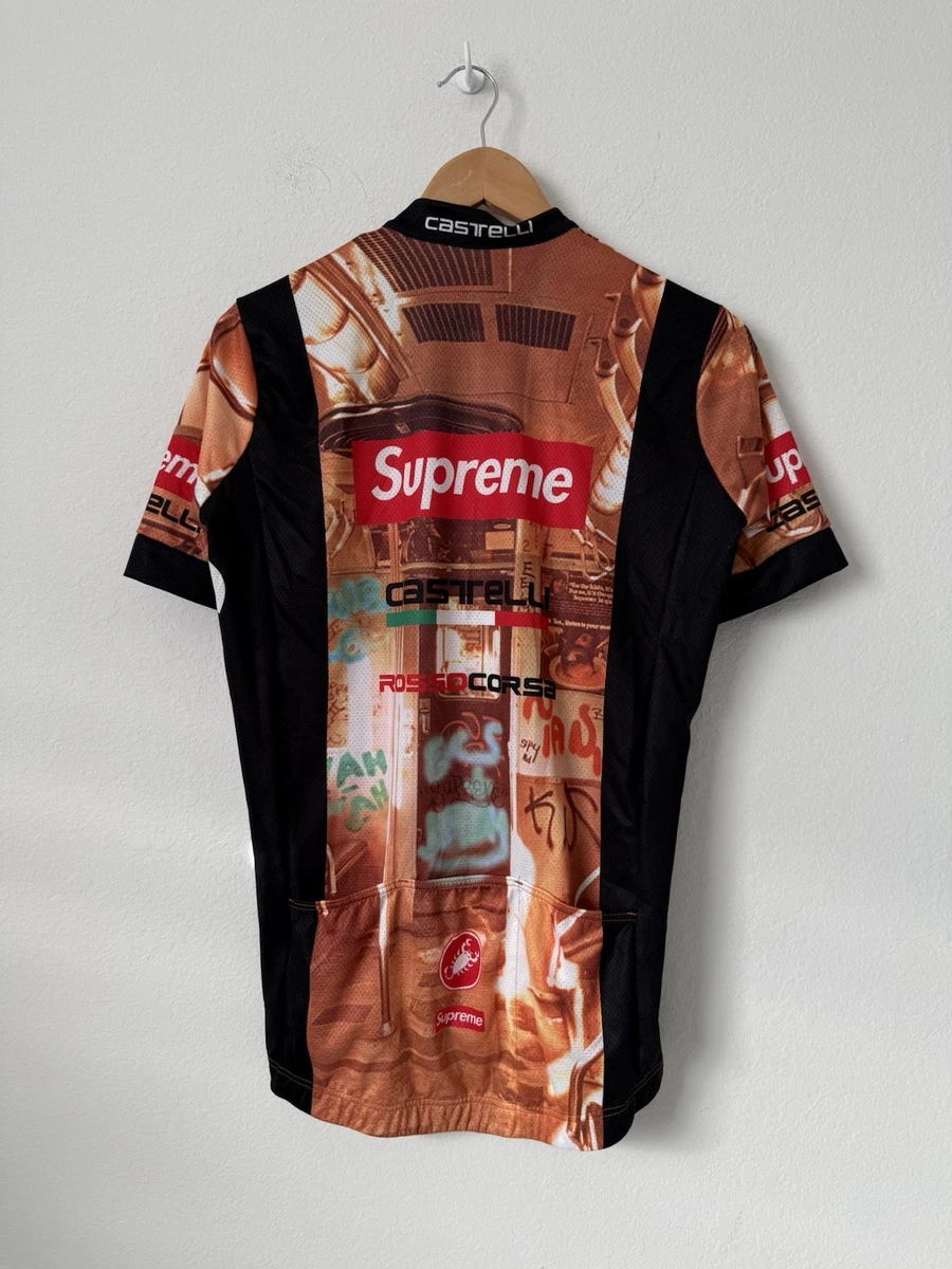Supreme X Castelli Kit de Ciclismo Jersey Talla M Ropa de Calle Ligera Hecha en Italia