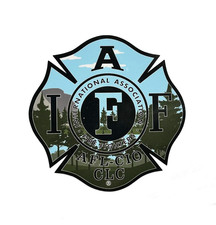 THE OUTDOORSMAN 4" IAFF VINYL DECAL - American Made - Licensed Brand