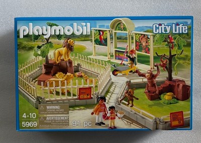 New Playmobil 5969 City Life Zoo Play set Lions factory sealed low price