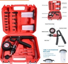 Versatile Automotive Vacuum Pump Tester Set - 21 Pcs With 13 Adapter Nozzles Versatile Automotive Vacuum Pump Tester Set - 21 Pcs With 13 Adapter Nozzles