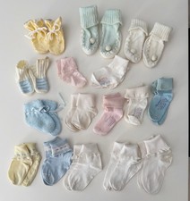 Vintage Estate Baby Cuff Socks  Booties : LOT of 17 Pairs