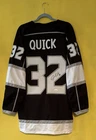 Autographed/Signed Jonathan Quick Los Angeles LA Black Hockey Jersey JSA COA