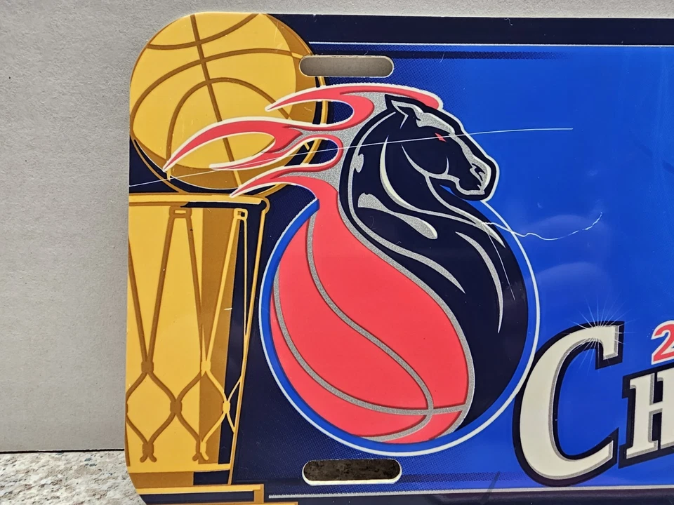 Detroit Pistons NBA 2004 NBA Finals Champions Decorative Wincraft License Plate - Image 4 of 4