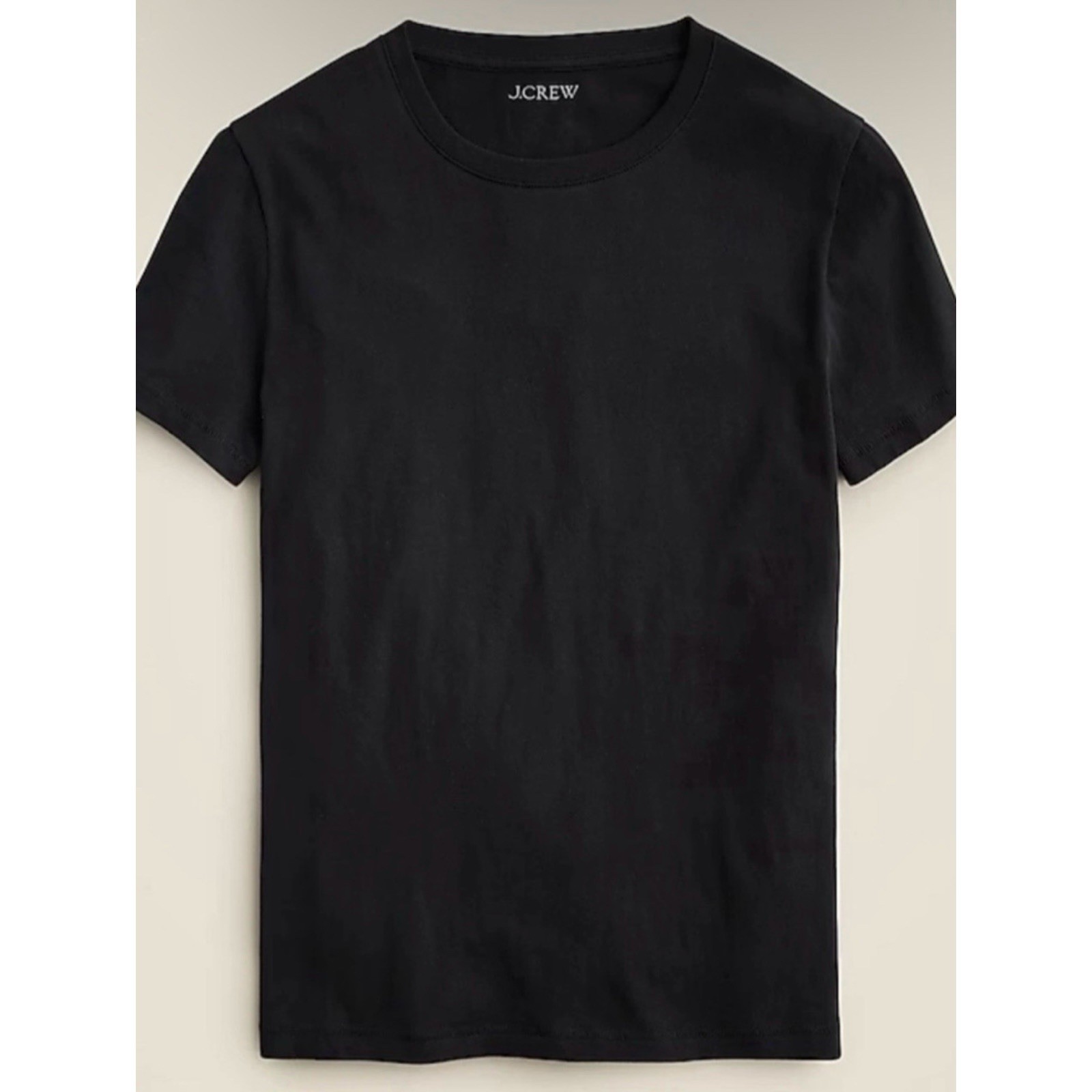 NWT J. Crew Small Vintage Jersey Classic-fit Crewneck T-shirt Short Sleeve Black