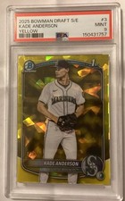 2025 Bowman Draft Sapphire Kade Anderson 1st Bowman Yellow Sapphire /75 Mariners