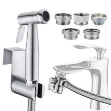 Sink Faucet Hose Sprayer Attachment with 5 Adapters - Dual Function Handheld