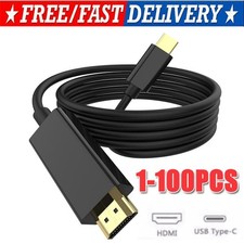 USB C to 4K HDMI Cable Video Converter Adapter 6Ft Type C to HDMI 4K Cord Lot