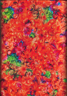 100% cotton floral Fabric ''Electric Garden'' by MDG Fabric