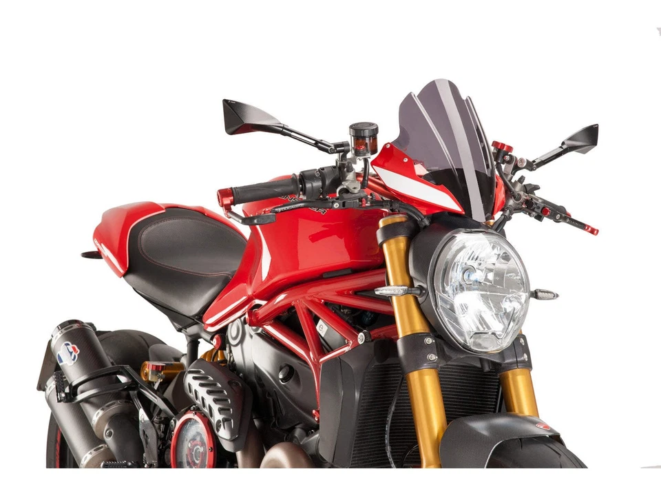 Luz de tela Puig nova geração touring fumaça para Ducati Monster 1200 S (14-20) - Imagem 3 de 4