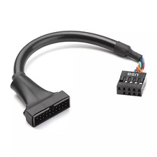 USB 3.0 20pin female to USB 2.0 motherboard internal 9pin female cable adapter