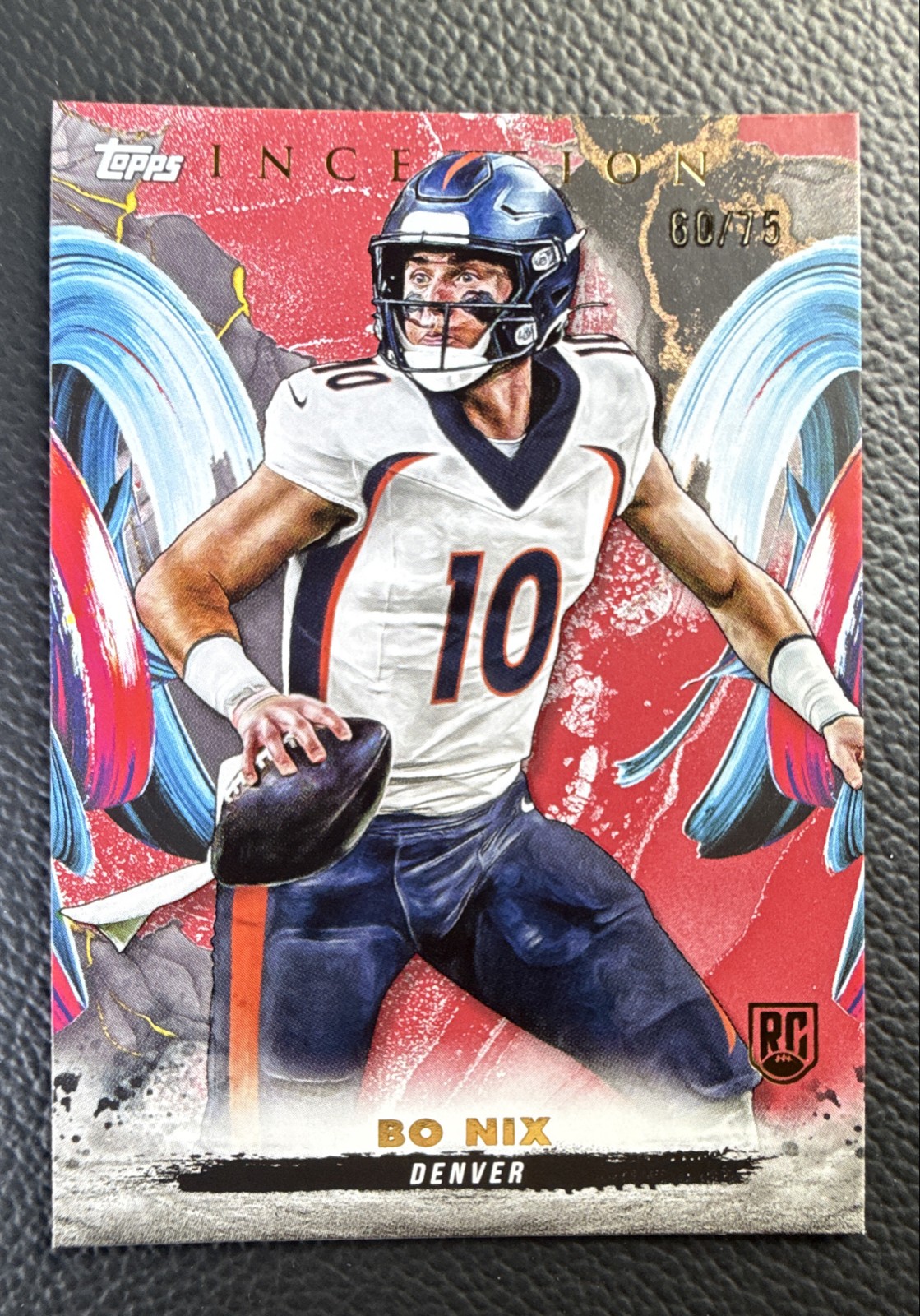 2024 Topps Inception - Bo Nix #161 Red /75 (RC)