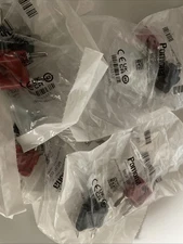 Lot of 5 - Pomona MDP-0, MDP-2 Double Banana Plug, Black Red NEW