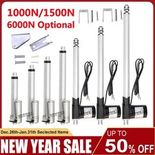 US 12Volt Linear Actuator Electric Heavy Duty 2"-18" Stroke DC Motor W/ Brackets