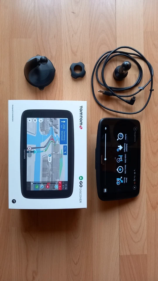 TomTom GO Discover EU 7 Zoll Multitouch PKW-Navigation - Schwarz  4YB70 - Bild 4 von 4