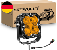 Skyworld Led Arbeitsscheinwerfer Bar, 4.3 Zoll 25W 2500LM Led Lichtbalken 12V 24
