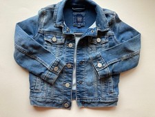 Gap Girls Jean Stretch Soft Denim Jacket XS Snap Button