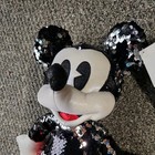 Disney Mickey Mouse Sequin Reversible Plush Toy True Original Sparkle Red Black — photo 2