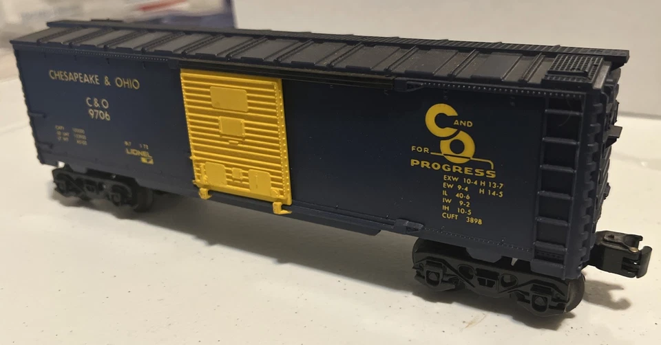 LIONEL Chesapeake & Ohio box car 6-9706 - O/O27 - Image 2 of 4
