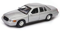 Welly 1999 Ford Crown Victoria Silber Metallic MaßStab 1:34 1:39 4,5 Zoll Auto