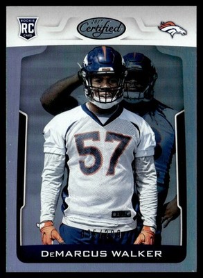 2017 Panini Certified Mirror Blue DeMarcus Walker Rookie /299 Denver Broncos