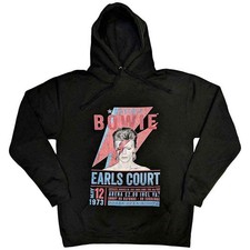 David Bowie Unisex Pullover Hoodie Earls Court '73 Black (S)