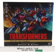 Spinister Vs Topspin Transformers Age of the Primes 2025 Hasbro NEW SEALED