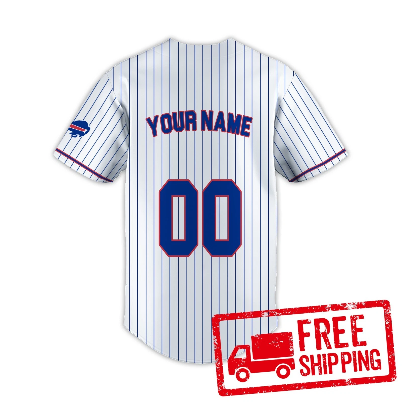 Custom Personalized, Billss Team Buffalo Baseball Jersey