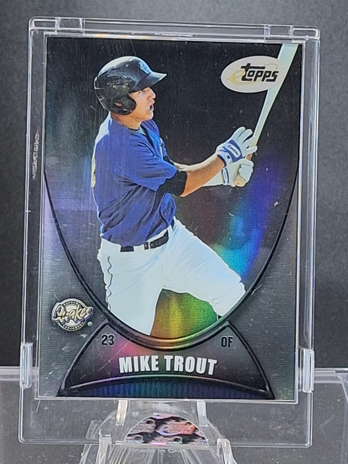 2011 eTopps Mike Trout Rookie /799 Rancho Cucamonga Quakes RC Encased Angels 🔥