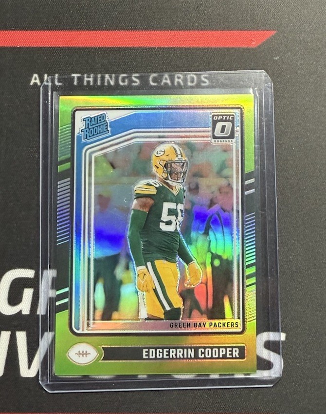 EDGERRIN COOPER 2024 PANINI DONRUSS OPTIC #231 LIME GREEN RATED ROOKIE 39/50 GB