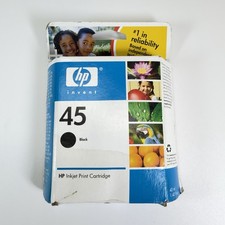 HP 45 Black Ink Cartridge 51645A Genuine Cartridge Exp 2008