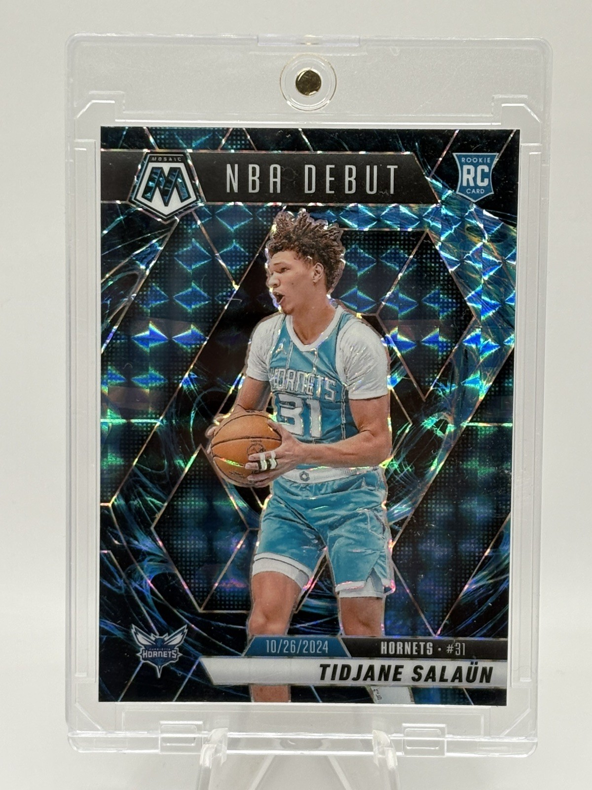 2024-25 Panini Mosaic Tidjane Salaun NBA Debut Genesis Mosaic  (RC)  Hornets 