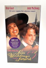 Four Weddings and a Funeral VHS 1993 Hugh Grant Andie MacDowell MGM VTG Sealed